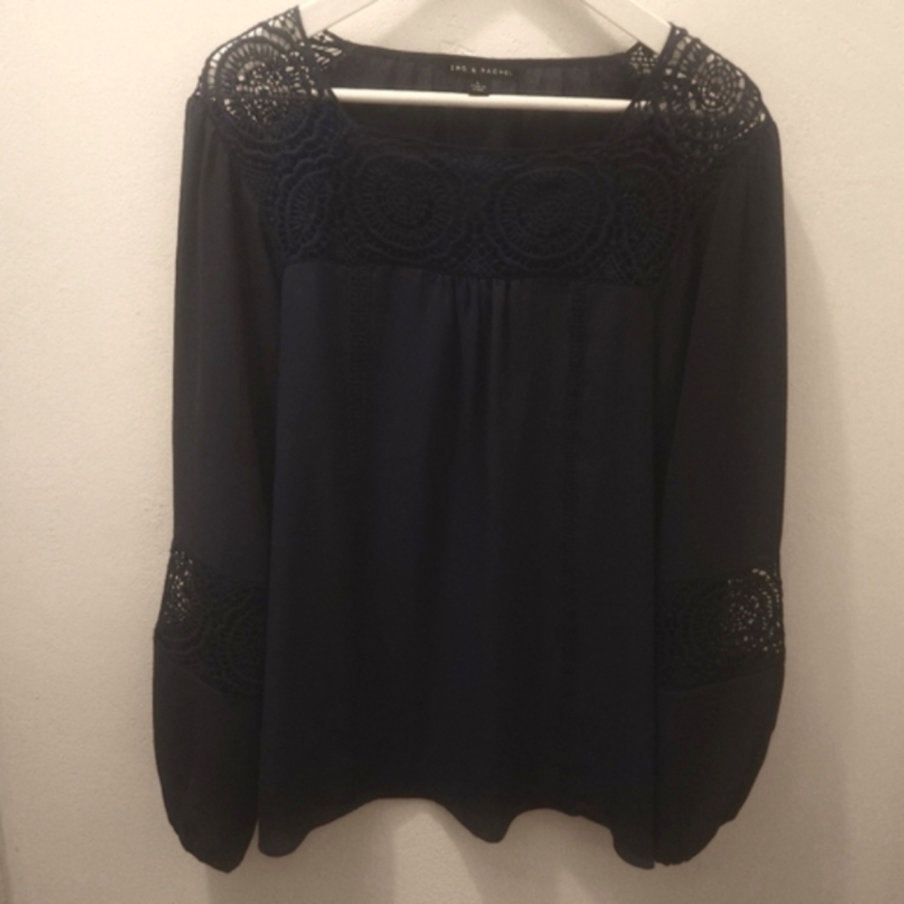 Zac & Rachel | Long Sleeve Lace Blouse